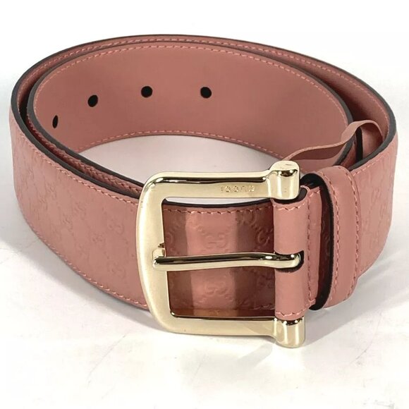 GUCCI 281548 Micro Guccissima GG belt Leather pink - Picture 1 of 12